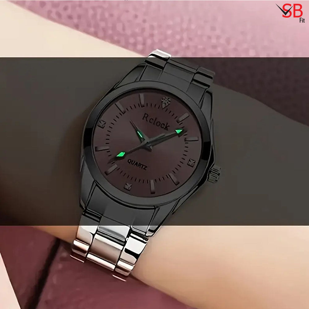 Elegant Round Quartz Watch for Women – Classic & Fashionable Design