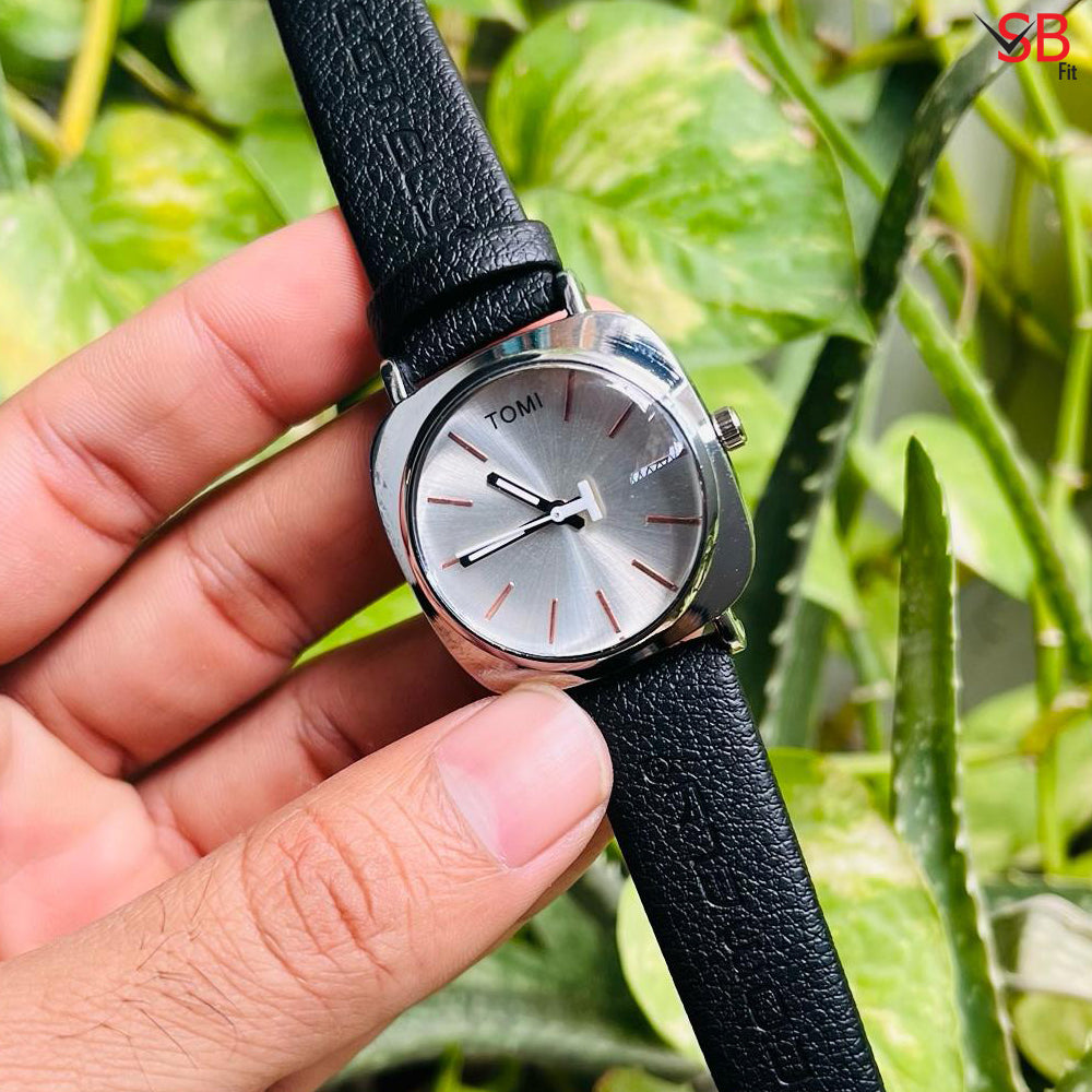 Tomi Small Dial Square Shape Watch Unisex