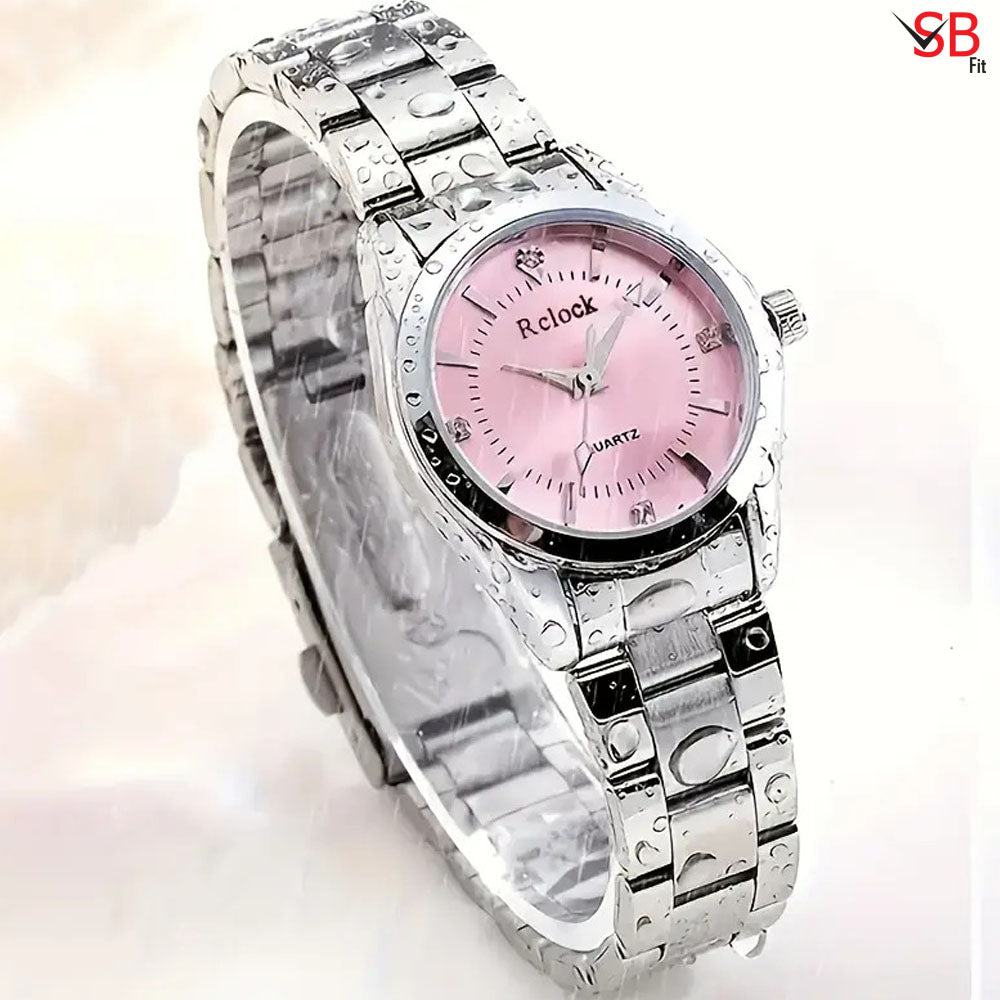 Elegant Round Quartz Watch for Women – Classic & Fashionable Design