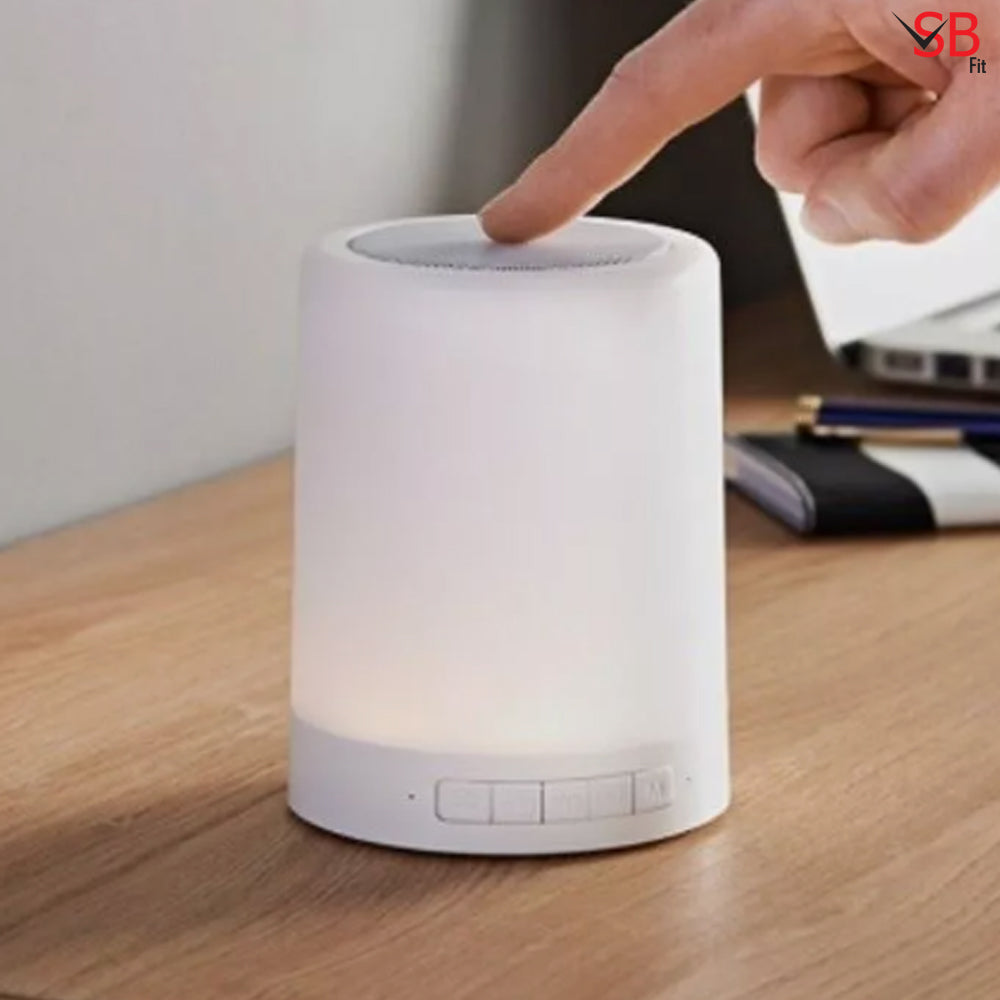 Bluetooth Speaker with LED Mood Light Lamp - Portable Touch Rechargeable