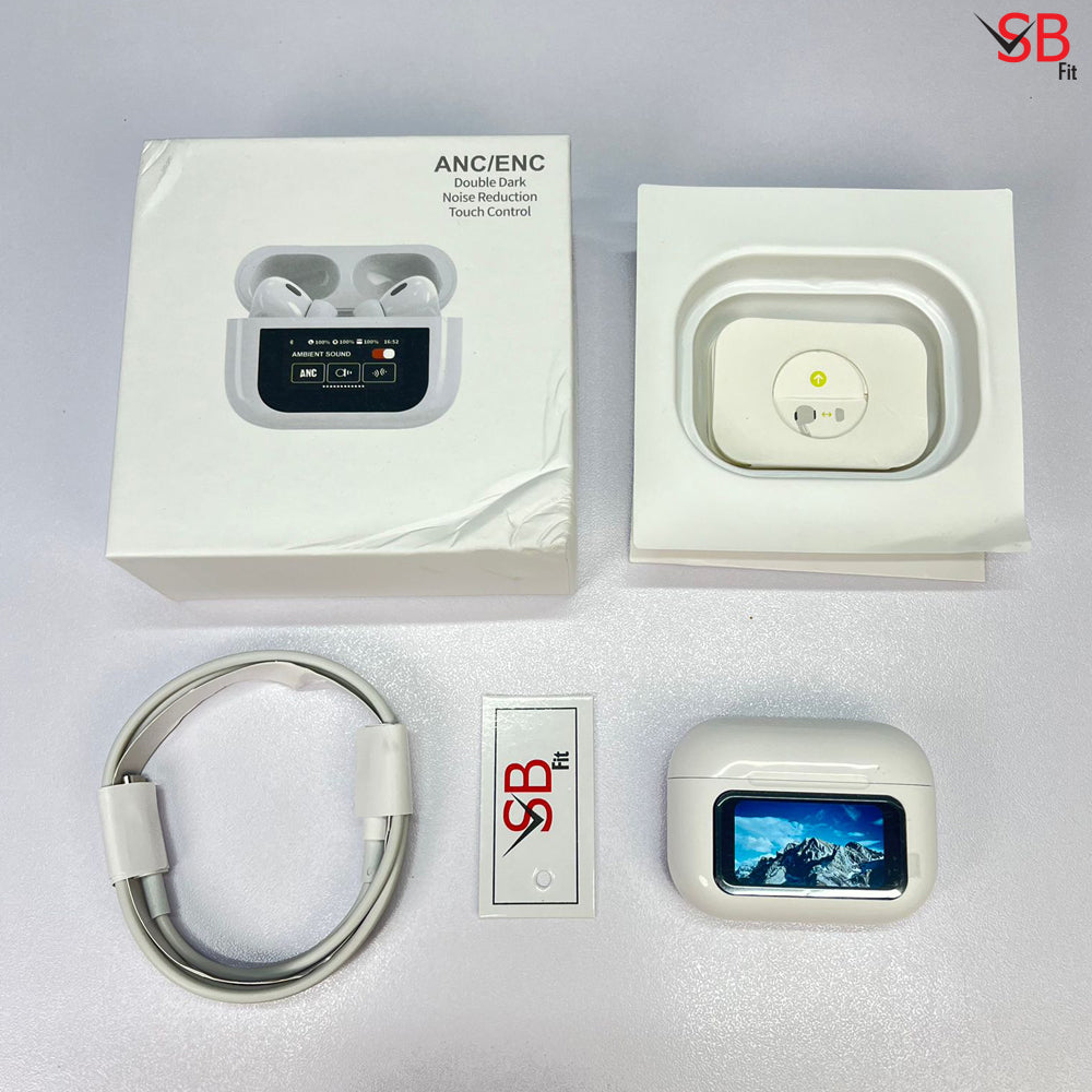 A9 Pro Touch Screen Noice Cancellation Earbuds  2024