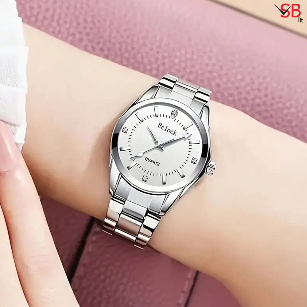 Elegant Round Quartz Watch for Women – Classic & Fashionable Design